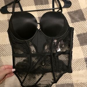 Victoria's Secret Black Lace Corset